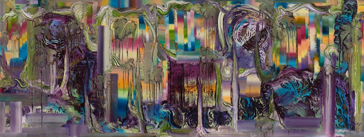 Tomorrow, 2016, Öl auf Nessel, 2x 180x240-nahtlos Montaget