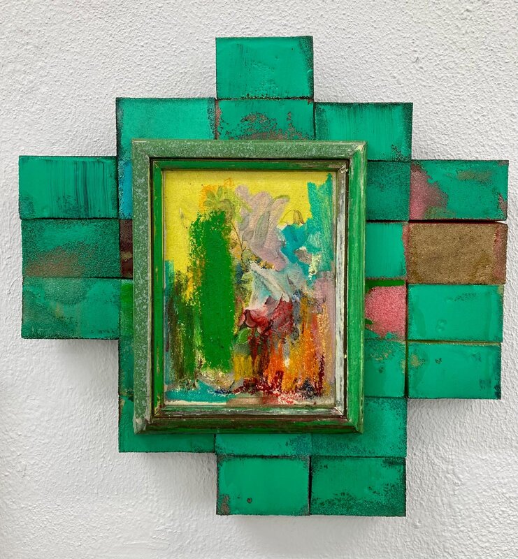 Mosaik 1650, 2021/2025, Mixed Media, 40 x 40 cm