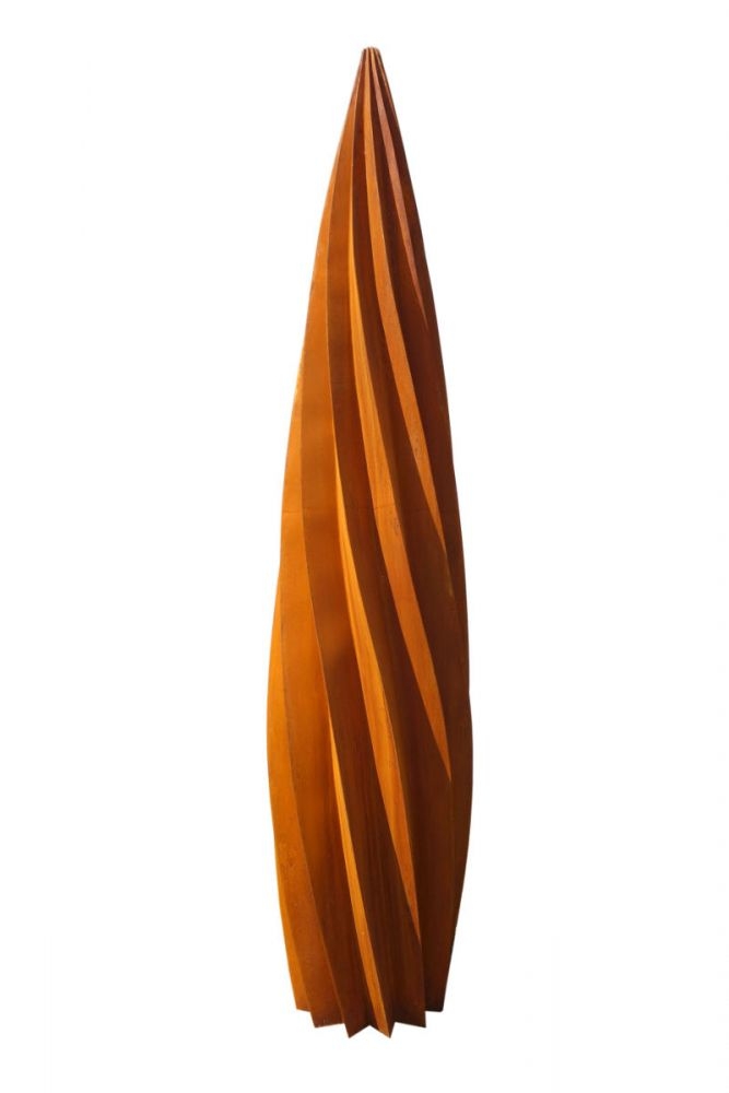 rotazione, 2016, Cortenstahl, 245x50x50 cm