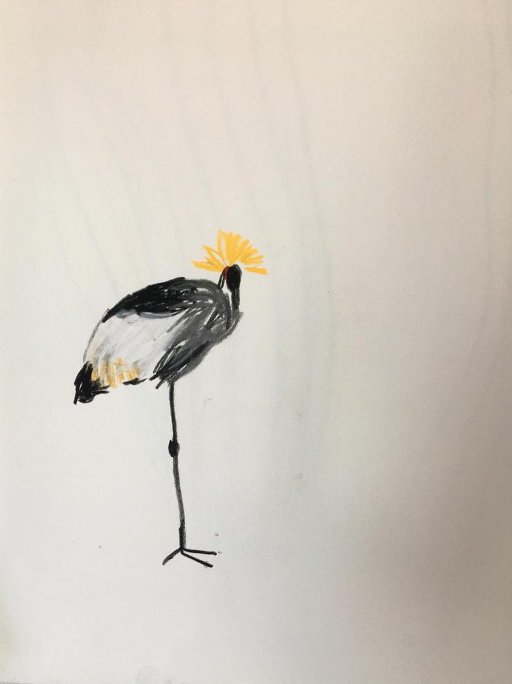 Karsten Kusch, „Serie Zootiere -Kranich“, 2025