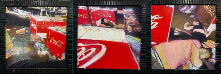 Lars Theuerkauff, „Coca Cola (Triptychon)“, 2024