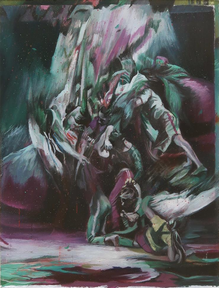 Michael Streun, „Verschlingung (Studie)“, 2023