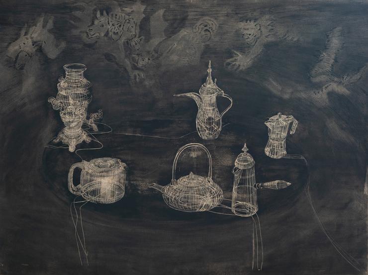Sabine Ostermann, „Runder Tisch“, 2022