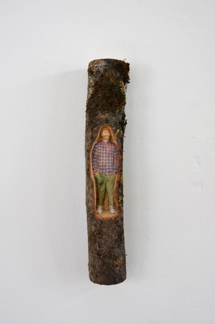 Johannes Hepp, „Mann im Ast“, 2020