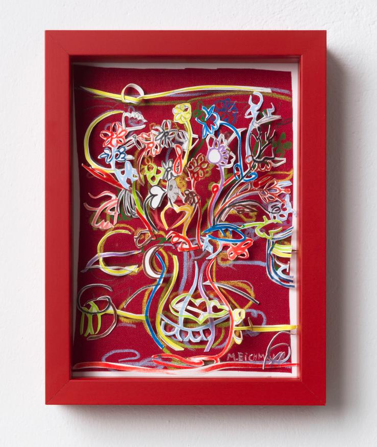 Marion Eichmann, „Blumen + Rot“, 2022