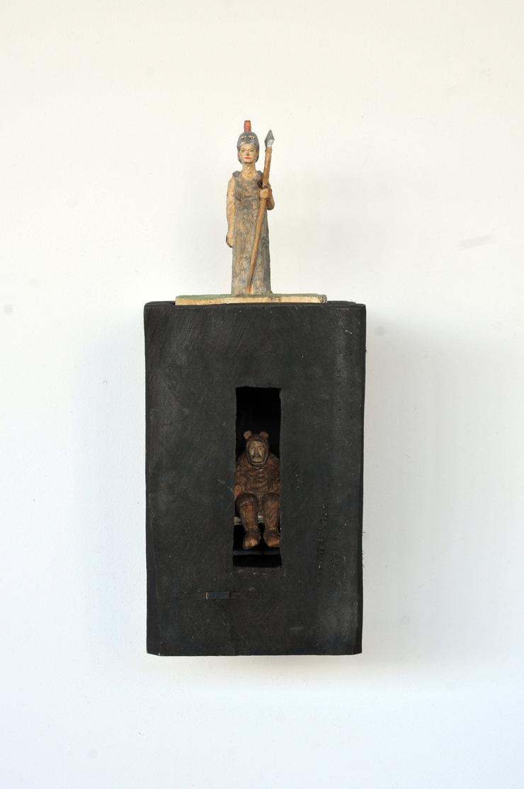 Johannes Hepp, „Kiste 12 - Athene und Bärenmann“, 2013