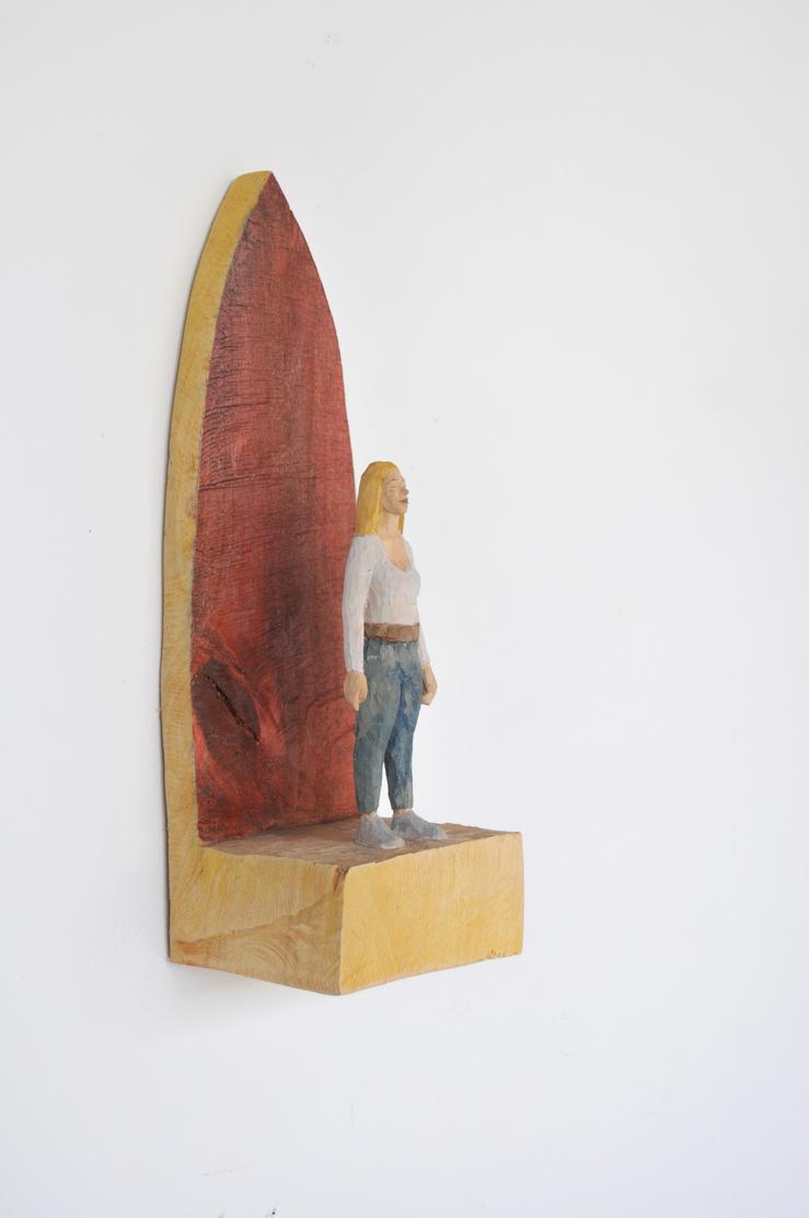 Johannes Hepp, „Frau vor Spitzbogen“, 2021