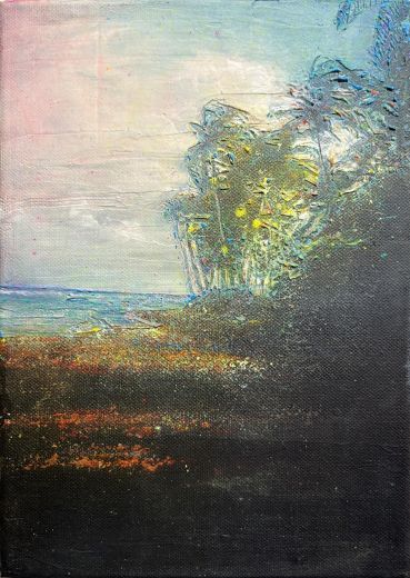 Sturm 25, 2026, Acryl auf Leinwand, 35 x 25 cm