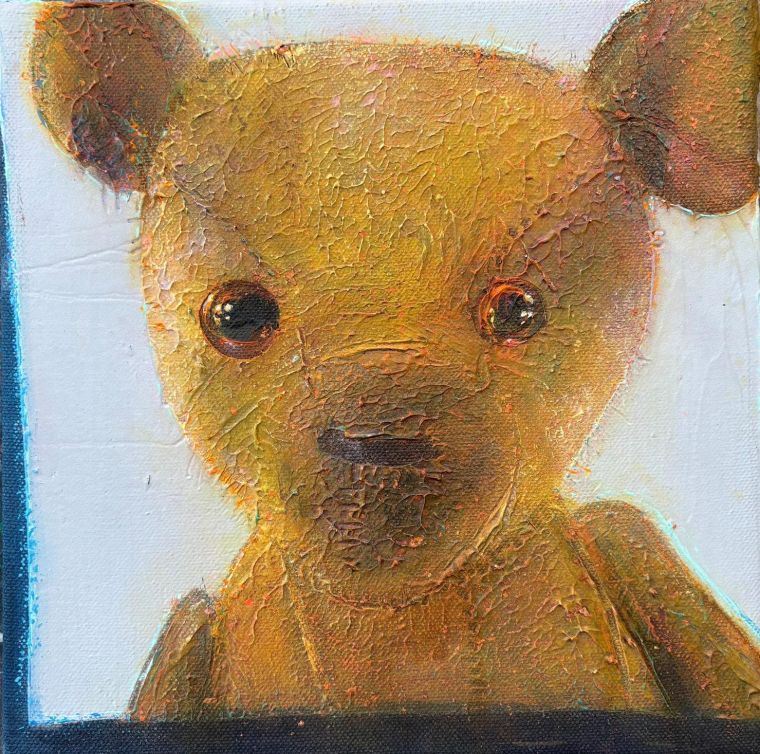 Loved, Lost & Found 23, 2026, Acryl auf Leinwand, 30 x 30 cm