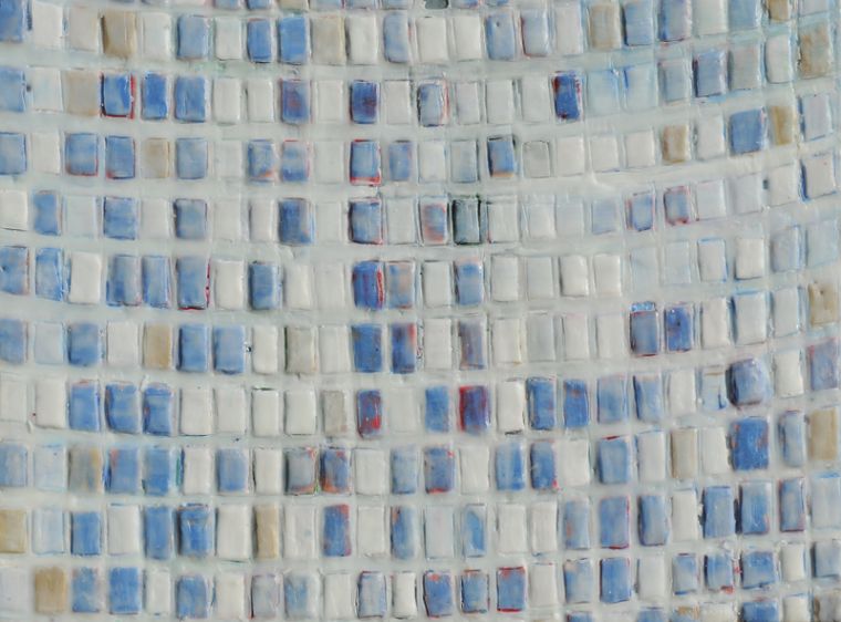 Chroniken 17, 2019, Paraffin und Acryl auf Papier, 24,5 x 32 cm