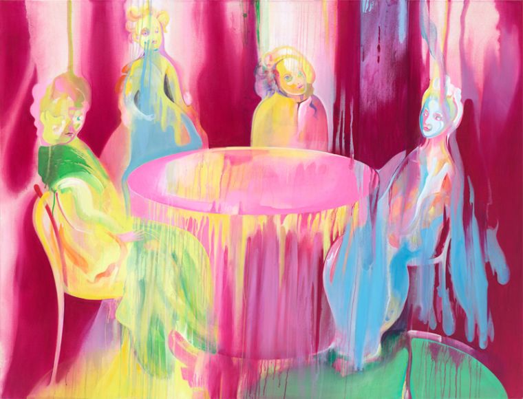 The Summoning, acrylic on canvas, 130 × 170 cm, 2026