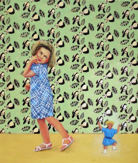 5 Maedchen und Suppenkasper, 2011, 60 x 70 cm