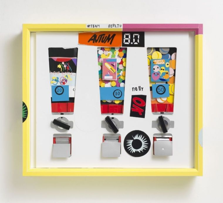 Kaugummiautomat Gelb, 2017, 535 x 635 x 9