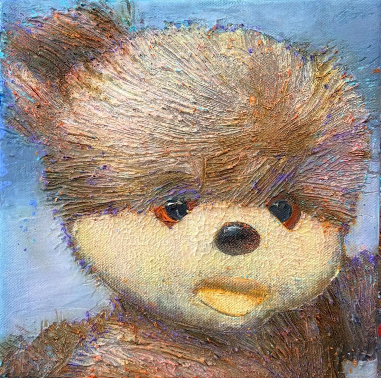 Loved, Lost & Found 19, 2026, Acryl auf Leinwand, 30 x 30 cm