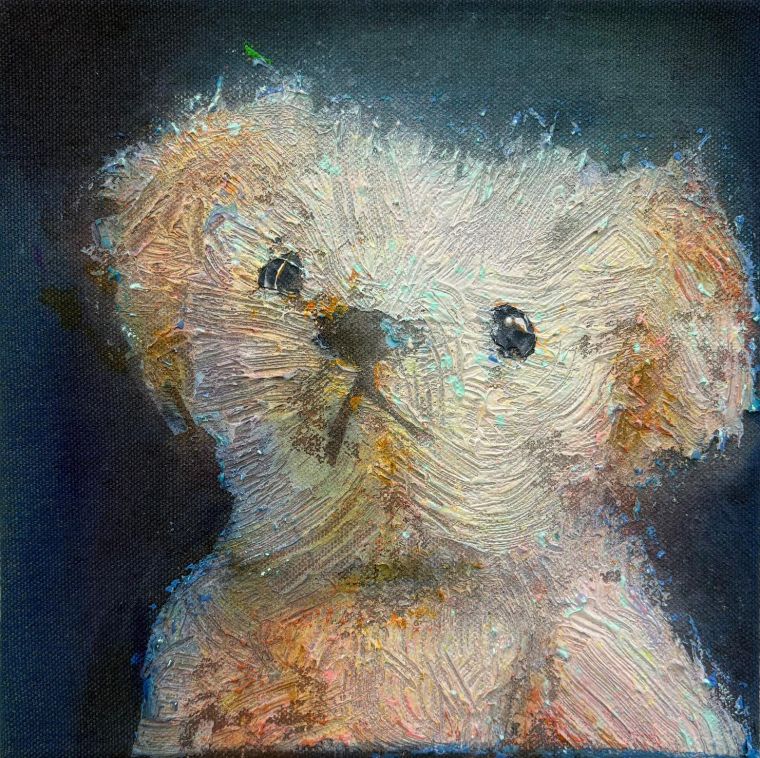 Loved, Lost & Found 21, 2026, Acryl auf Leinwand, 30 x 30 cm