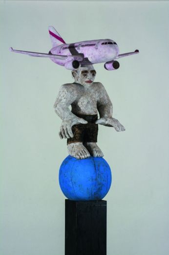 Fliegen, 2015/16, Holz bemalt