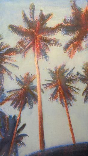 Sturm 6, 2025, Acryl auf Leinwand, 105 x 60 cm