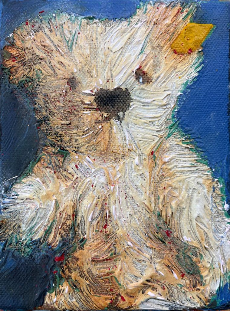 Loved, Lost & Found 27, 2026, Acryl auf Leinwand, 20 x 15 cm
