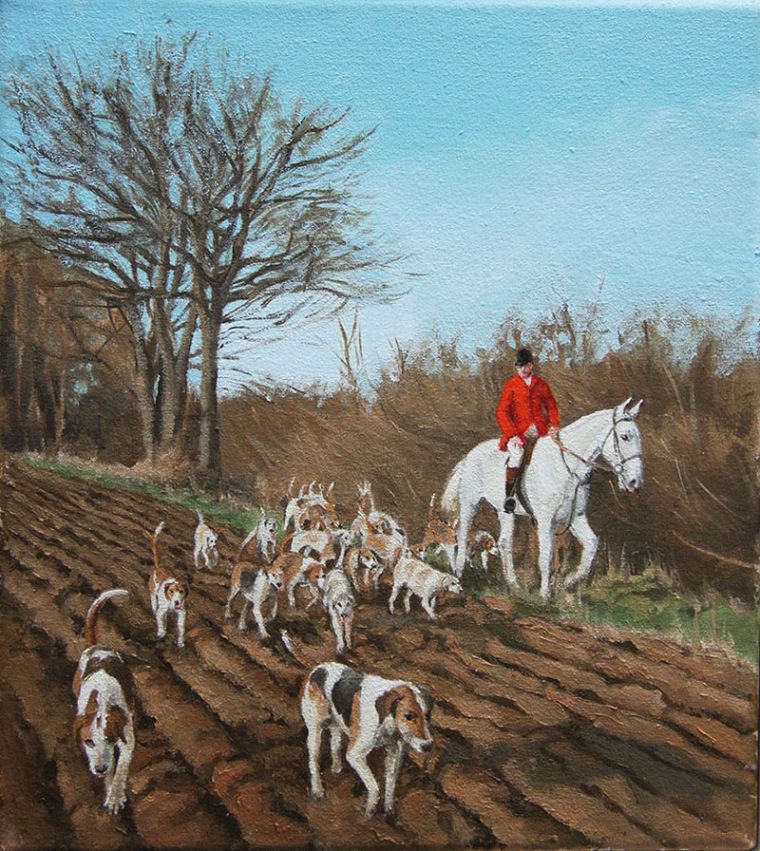 Jagd, 2024, 27 x 24 cm